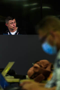 Jon Dahl Tomasson, head coach of Malmö FF at the press