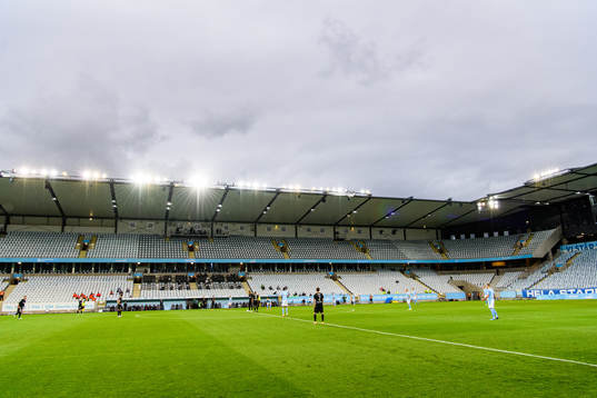 Play in front of empty stands