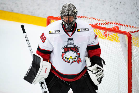 Malmö Redhawks målvakt Oscar Alsenfelt