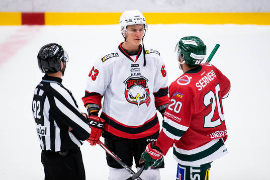 Malmö Redhawks Fredrik Händemark och Frölundas Joel