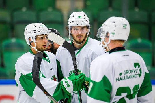 Rögles Daniel Zaar jublar med Dennis Everberg