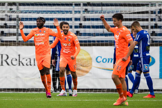 AFC Eskilstunas Chidi Dauda Omeje jublar
