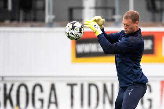 Halmstads målvakt Malkolm Nilsson Säfqvist