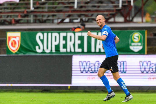 Halmstads Andreas Johansson jublar