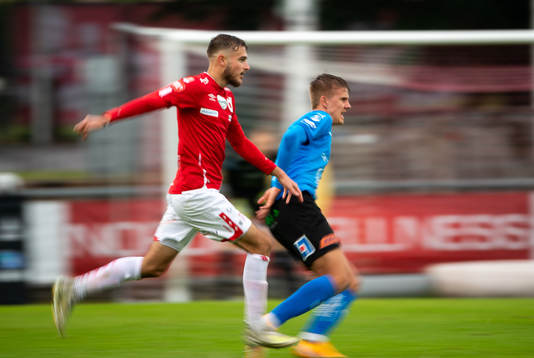 Degerfors Christos Gravius och Halmstads Erik Ahlstrand