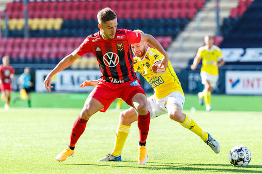 Östersunds Felix Hörberg och Falkenbergs Tobias Englund