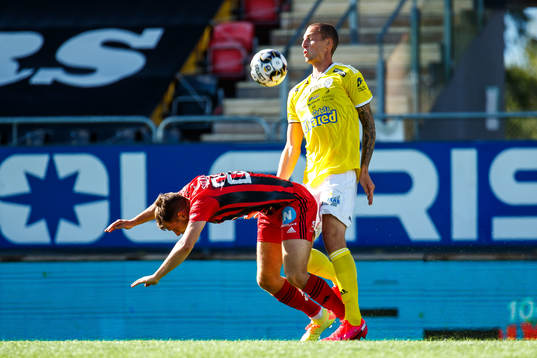 Östersunds Charlie Colkett och Falkenbergs Gustaf Nilsson