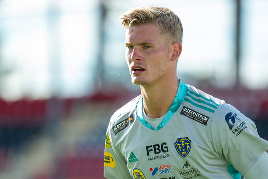 Falkenbergs målvakt Johan Brattberg