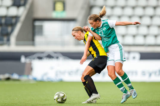 Häckens Malin Hörnberg och Zeniths Sophia Kellström
