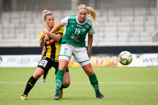 Häckens Malin Rönnkvist och Zeniths Sandra Mannerstråle