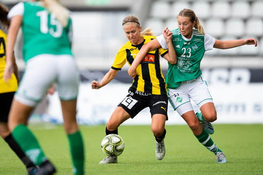 Häckens Malin Hörnberg och Zeniths Sophia Kellström