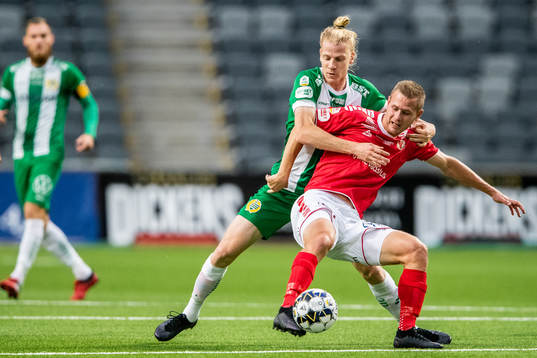 Hammarbys Gustav Ludwigson och Kalmars Erik Israelsson