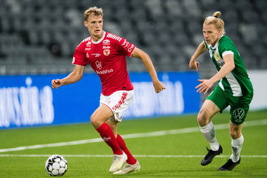 Kalmars Svante Ingelsson och Hammarbys Gustav Ludwigson