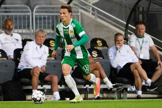 Hammarbys tränare Stefan Billborn förljer Hammarbys Axel