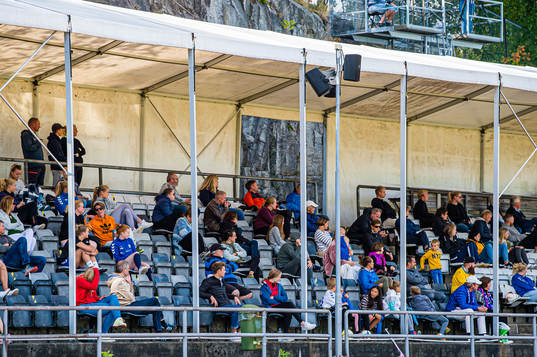 Spectators in the stands