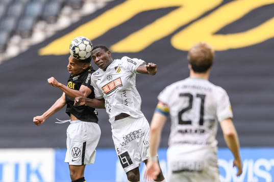 s Bilal Hussein och Häckens Godswill Ekpolo