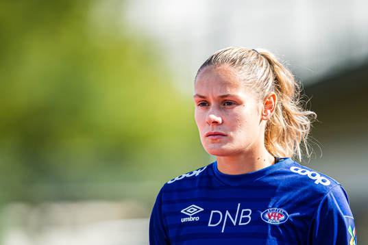 Andrine Tomter of Vålerenga the Toppserien football match