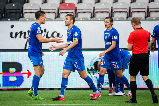 IFK Norrköpings Christoffer Nyman jublar