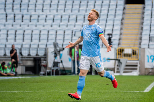Malmö FFs Anders Christiansen jublar