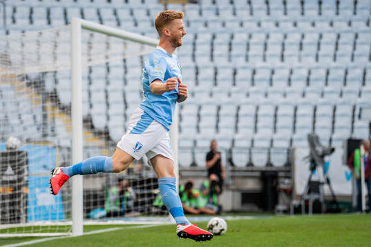 Malmö FFs Anders Christiansen jublar