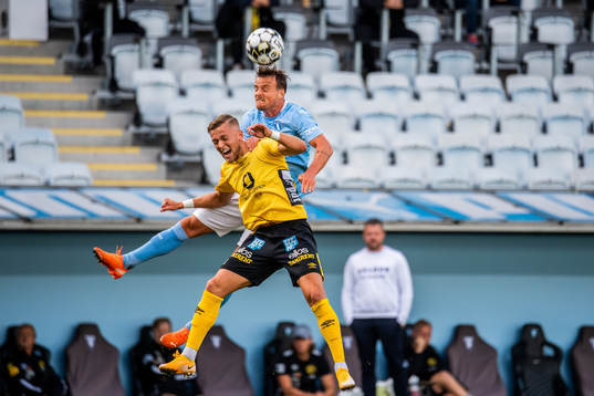 Elfsborgs Rasmus Alm och Malmö FFs Eric Larsson