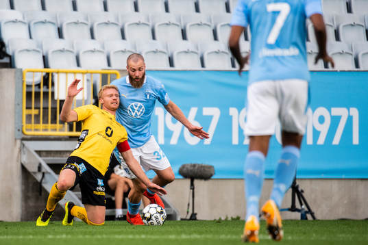 Elfsborgs Sivert Heltne Nilsen och Malmö FFs Jo Inge Berget