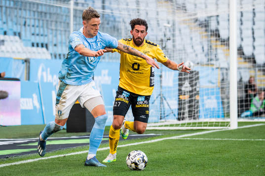 Malmö FFs Sören Rieks och Elfsborgs Frederik Holst