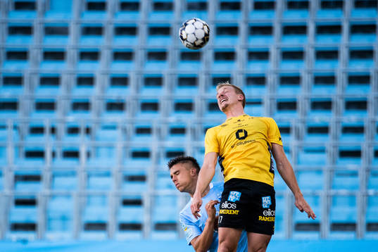 Elfsborgs Per Frick och Malmö FFs Jonas Knudsen