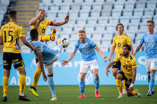 Malmö FFs Anders Christiansen reagerar