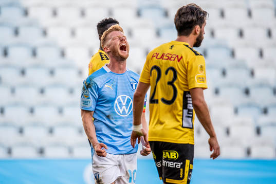 Malmö FFs Anders Christiansen reagerar