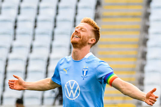 Malmö FFs Anders Christiansen jublar