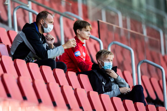 Helsingborgs Andreas Granqvist och Andreas Landgren på