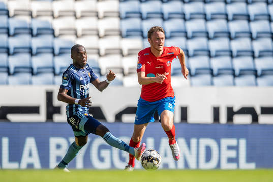 Djurgårdens Edward Chilufya och Helsingborgs Rasmus