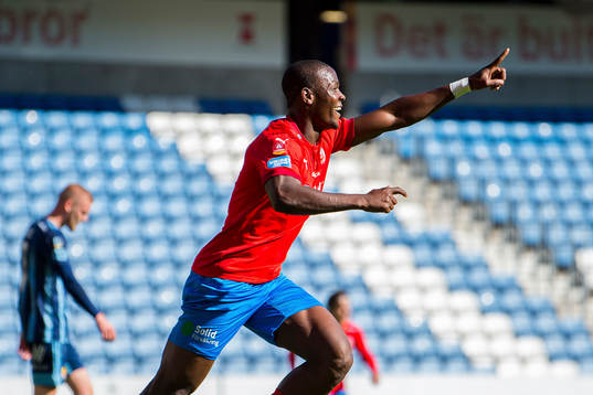 Helsingborgs Alhaji Gero jublar
