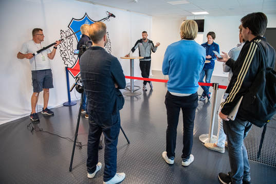 Helsingborgs tränare Olof Mellberg och Djurgårdens