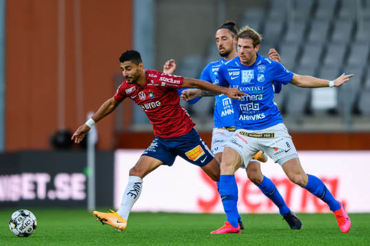 Örgrytes Ailton Jose Almeida och Norrbys Nicklas Savolainen