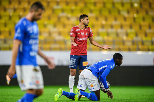 Örgrytes Ailton Jose Almeida reagerar