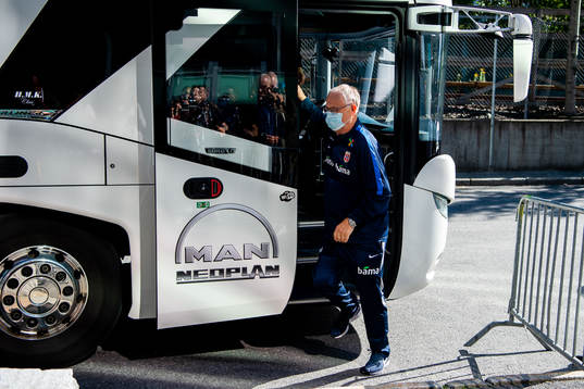 Lars Lagerbäck, head coach of Norway