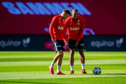 Martin Linnes and Ruben Gabrielsen of the Norwegian