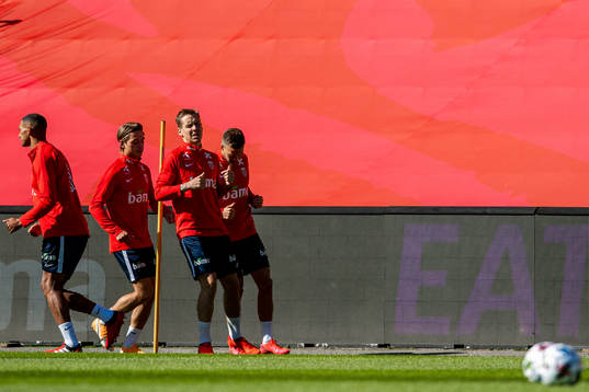 Patrick Berg and Stefan Johansen of the Norwegian national