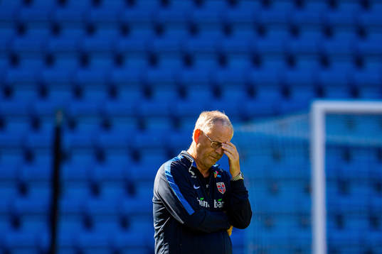 Lars Lagerbäck, head coach of Norway