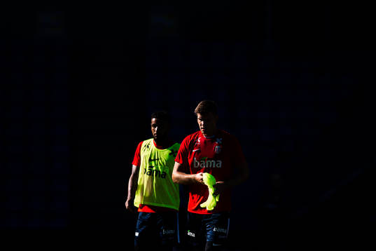 Joshua King and Alexander Sørloth of the Norwegian