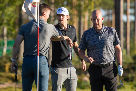 Luleås Eddie Larsson, Victor Berglund, Stefan Nilsson
