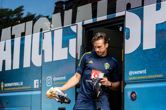 Gustav Svensson of the Swedish national football team