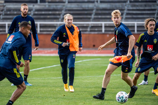 Emil Forsberg of the Swedish national football team