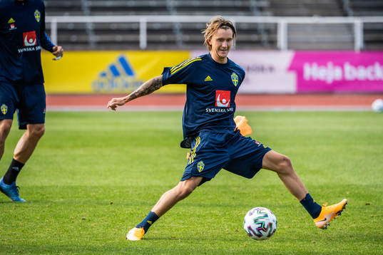 Kristoffer Olsson of the Swedish national football team