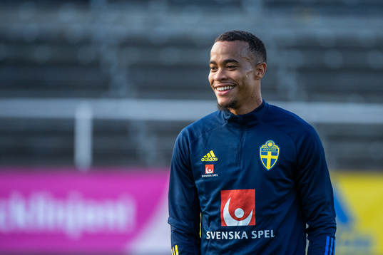 Robin Quaison of the Swedish national football team