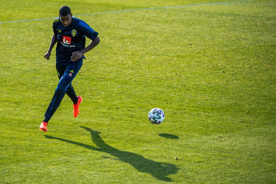 Alexander Isak of the Swedish national football team