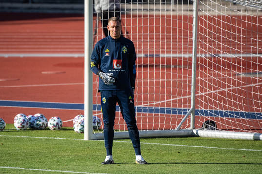 Goalkeeper Robin Olsen of the Swedish national football team