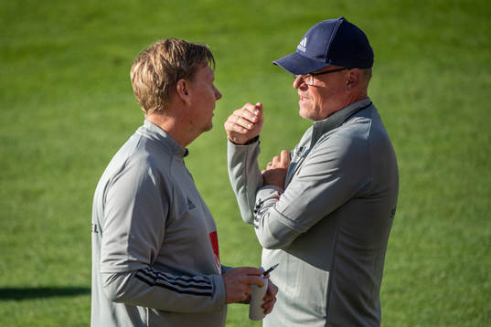 Peter Wettergren, assistant coach and Janne Andersson, head